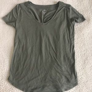 Military green v-neck t-shirt, very comfortable!